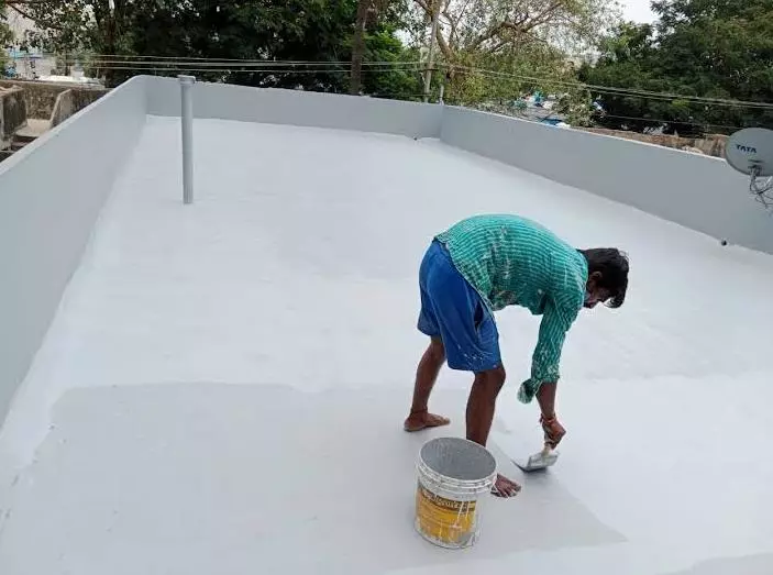 waterproofing slab leakage mogalrajpuram in vijayawada - Photo No.4