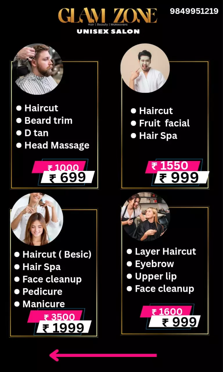 glam zone unisex salon serilinganpally in hyderabad - Photo No.10