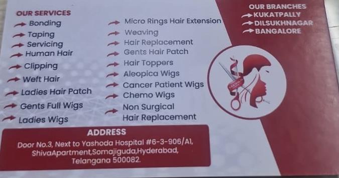wigs desings somajiguda in hyderabad - Photo No.0