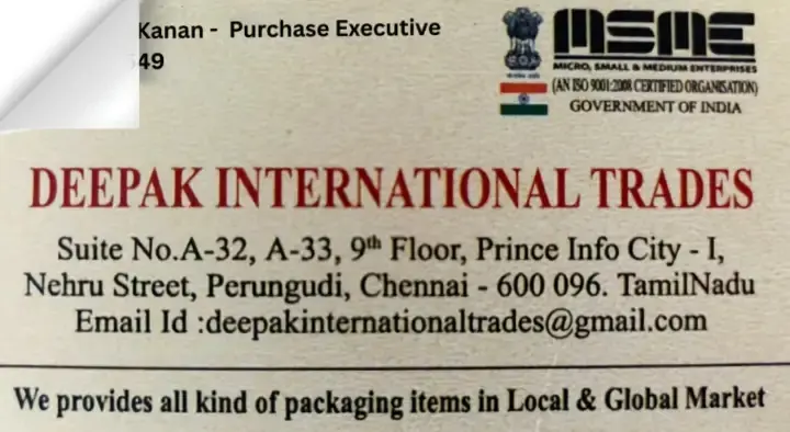 Deepak International Traders in Perungudi