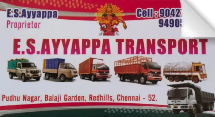 ES Ayyappa Transport in Red Hills