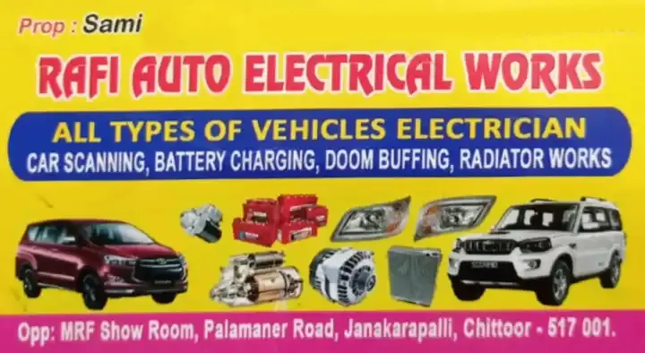 Rafi Auto Electrical Works in Palamaner Road