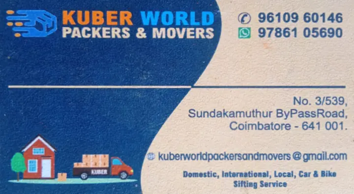 Kuber World Packers and Movers in Main Road