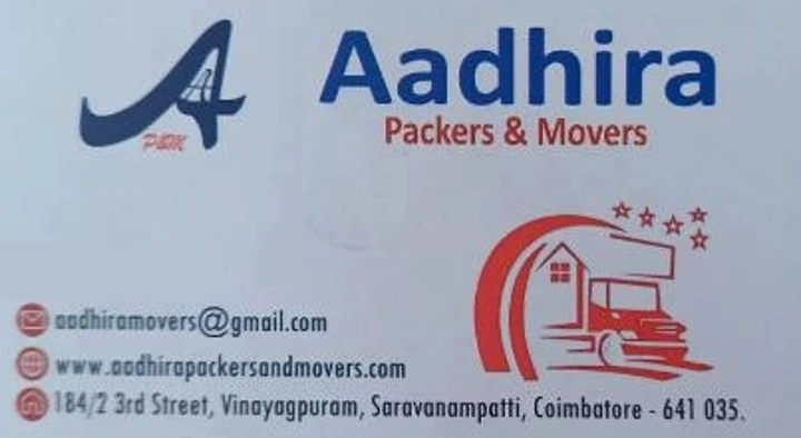 Aadhira Packers and Movers in Saravanampatti