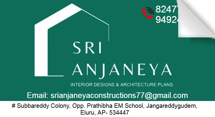 Sri Anjaneya Interior Designs and Architecture Plans in Jangareddygudem