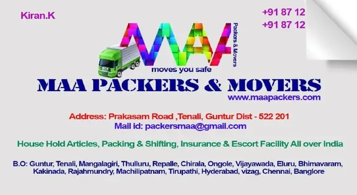 Maa Packers and Movers in Tenali