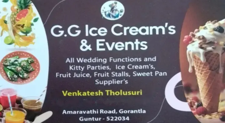 GG Icecreams and Events in Gorantla