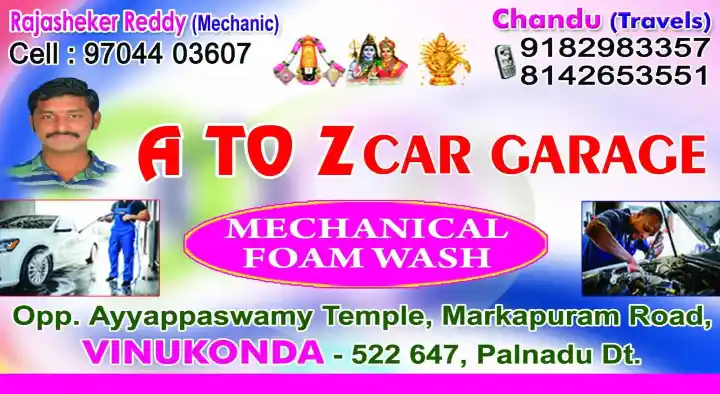 A To Z Car Garage in Vinukonda 