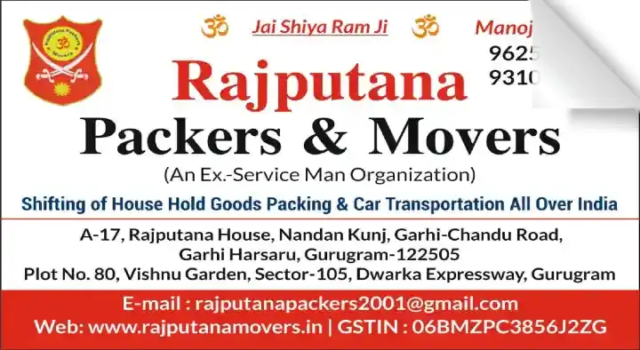Rajputana Packers and Movers in Garhi Harsaru