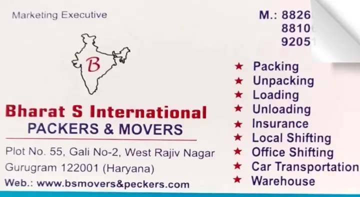 Bharat S International Packers and Movers in West Rajiv Nagar
