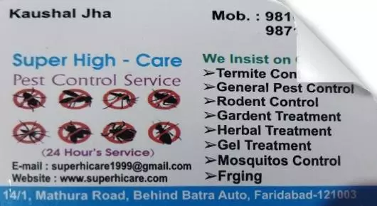 Super High- Care Pest Control Services in Faridabad