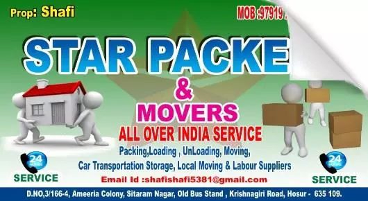 Star Packers and Movers near Old Bus Stand in Hosur