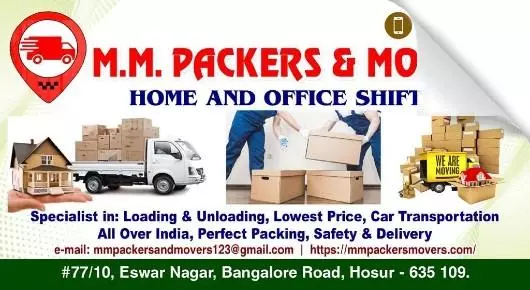 MM Packers and Movers in Eswar Nagar