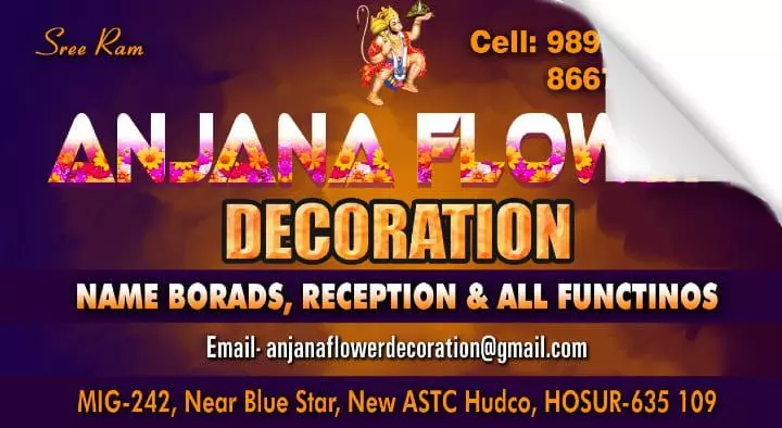 Anjana Flower Decoration in New ASTC Hudco
