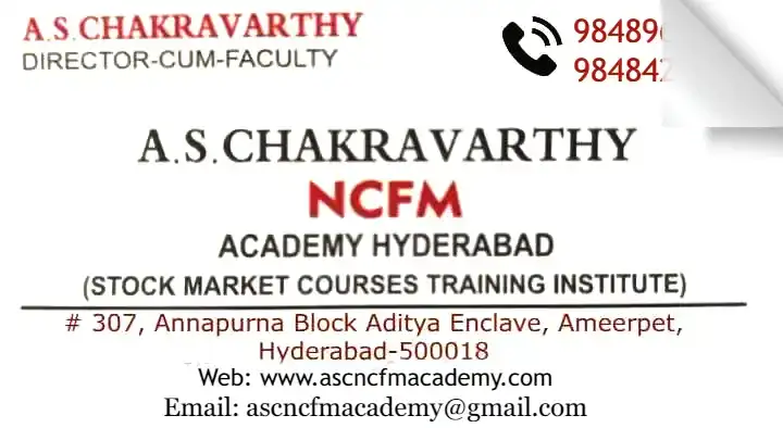 AS Chakravarthy Stock Market Courses Training Institute Hyderabad in Ameerpet, Hyderabad