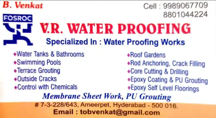VR Water Proofing in Ameerpet