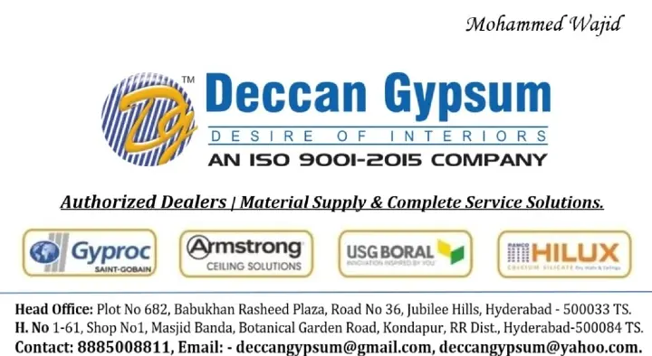 Deccan Gypsum in Kondapur