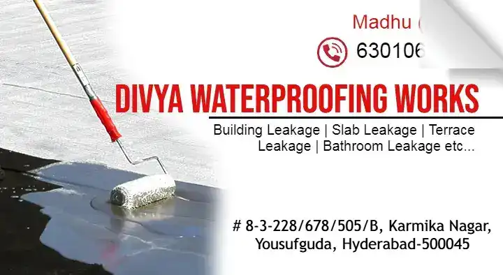 Divya Waterproofing Works in Yousufguda, Hyderabad