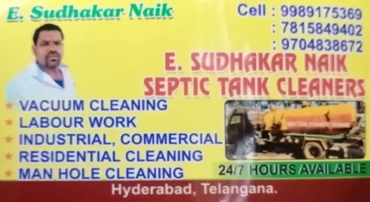 E Sudhakar Naik Septic Tank Cleaners in Ibrahimpatnam, Hyderabad