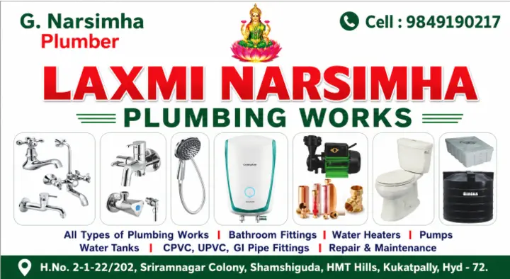 Laxmi Narsimha Plumbing Works in Kukatpally