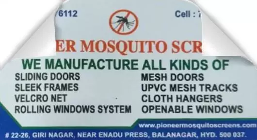 Pioneer Mosquito Screens near Balanagar in Hyderabad