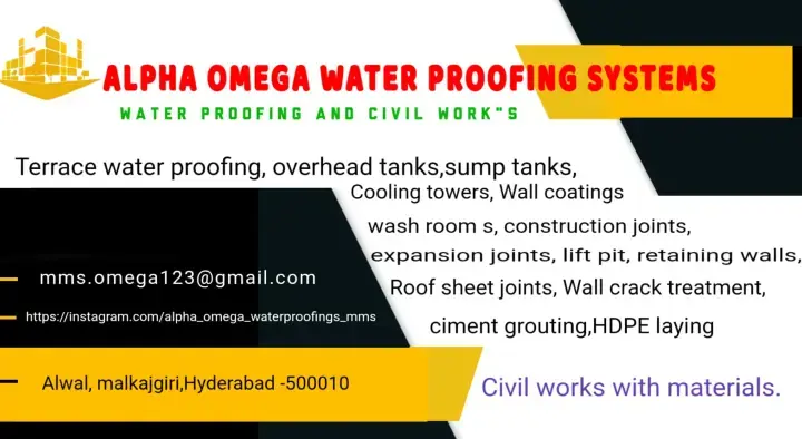 Alpha Omega Water Proofing Systems in Malkajgiri