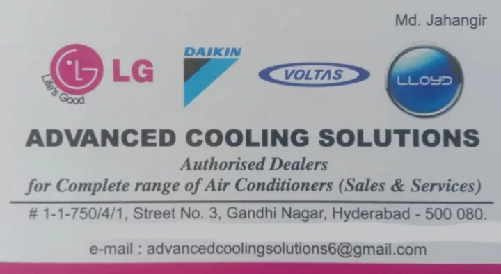 Advanced Cooling Solutions in Gandhi Nagar 