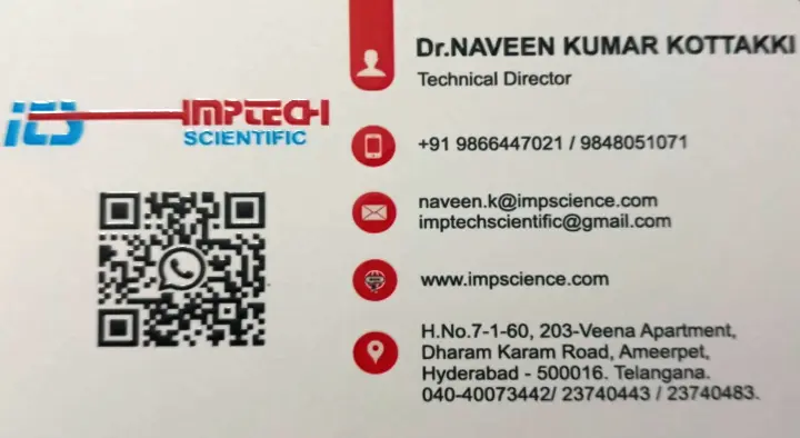 Imptech Scientific in Ameerpet, Hyderabad