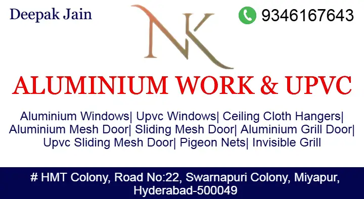 NK Aluminium Work and UPVC in Miyapur