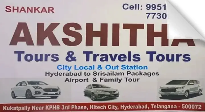 Akshitha Tours and Travels in HITEC City