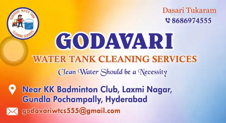 Godavari Water Tank Cleaning Services in Kompally