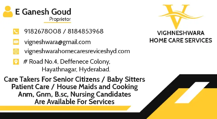 Vighneshwara Home Care Services in Hayathnagar