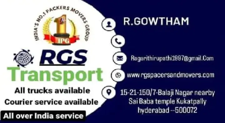 RGS Packers and Movers in Kukatpally