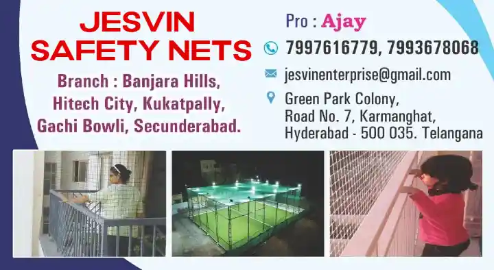 Jesvin Safety Nets in Rajapushpa Regalia