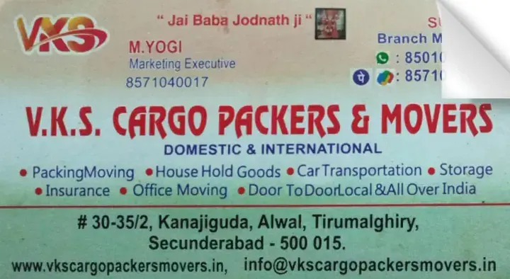 VKS Cargo Packers and Movers in Secunderabad