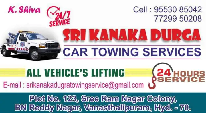 Sri Kanaka Durga Car Towing Services in Choutuppal
