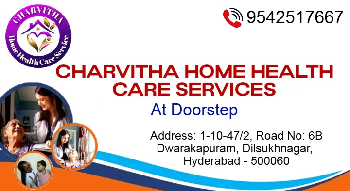 Charvitha Home Health Care Services at Doorstep in Dilsukhnagar, Hyderabad