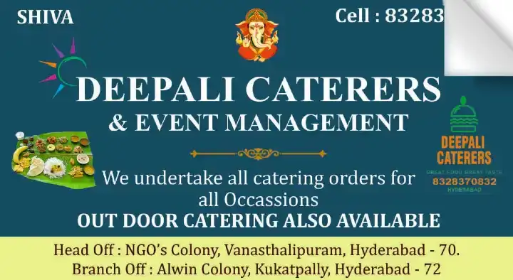 Deepali Caterers and Event Management in Vanasthalipuram