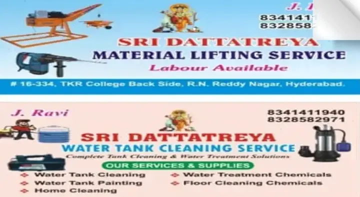 Sri Dattatreya Water Tank Cleaning Service near RN Reddy Nagar in Hyderabad