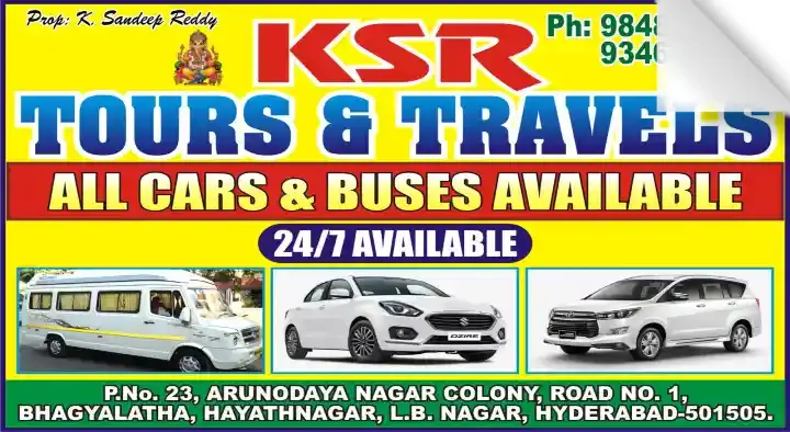 KSR Tours and Travels in LB Nagar