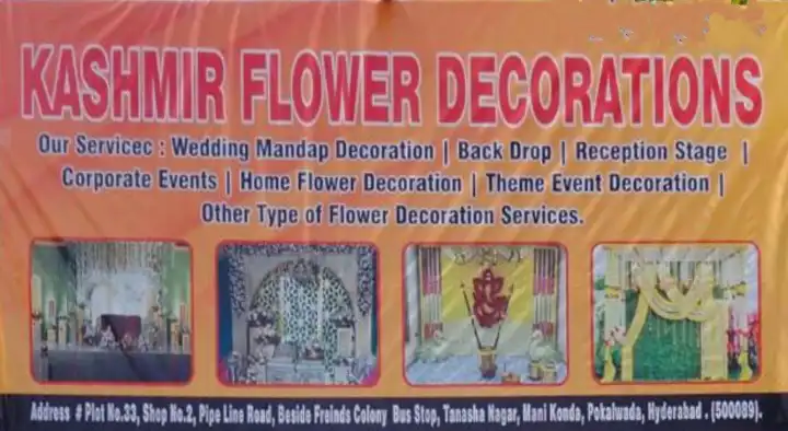 Kashmir Flower Decorations near shaikpet in Hyderabad