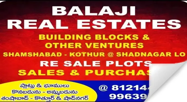 Balaji Real Estates near Shamshabad in Hyderabad