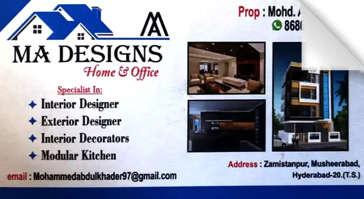 MA Designs Home and Office in Musheerabad