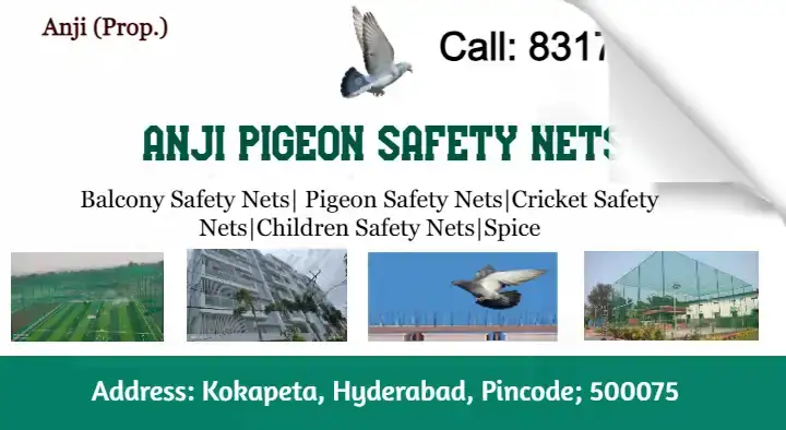 Anji Pigeon Safety Nets in Kokapeta, Hyderabad