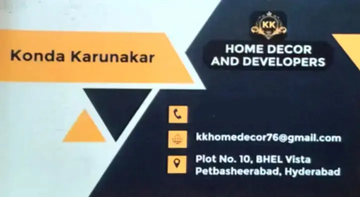 KK Home Decor and Developers in Pet Basheerabad