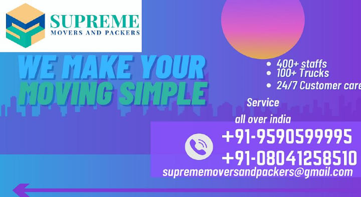 Supreme Movers and Packers in Secunderabad, Hyderabad
