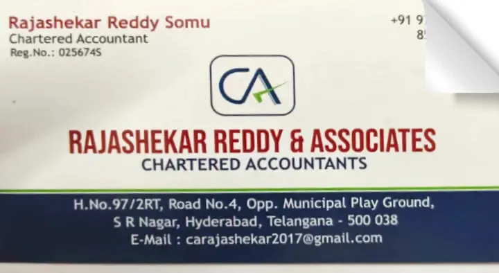 Rajashekar Reddy and Associates in SR Nagar