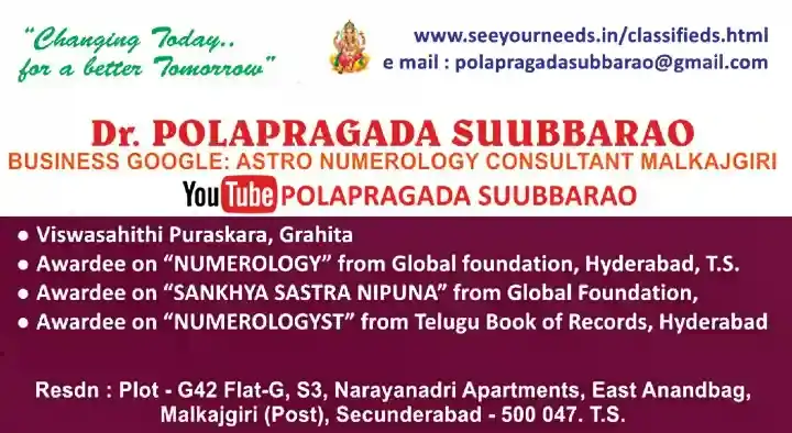 Astro Numerology Consultant in Malkajgiri