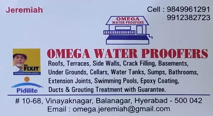 Omega Water Proofing Services in Balanagar
