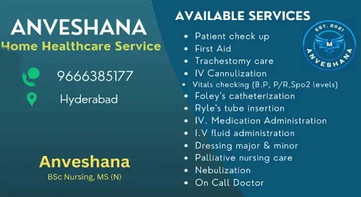 Anveshana Home Health Care Services in Main Road